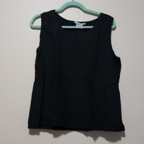 𝅺HOT Cotton by MARC WARE linen sleeveless top - Picture 1 of 4